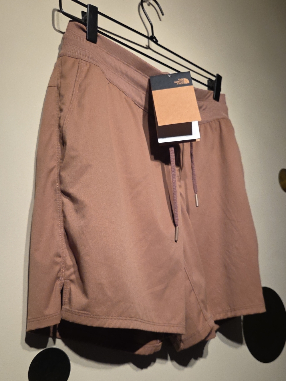 The North Face Women Tan Hybrid Drawstring Shorts - Picture 3 of 8